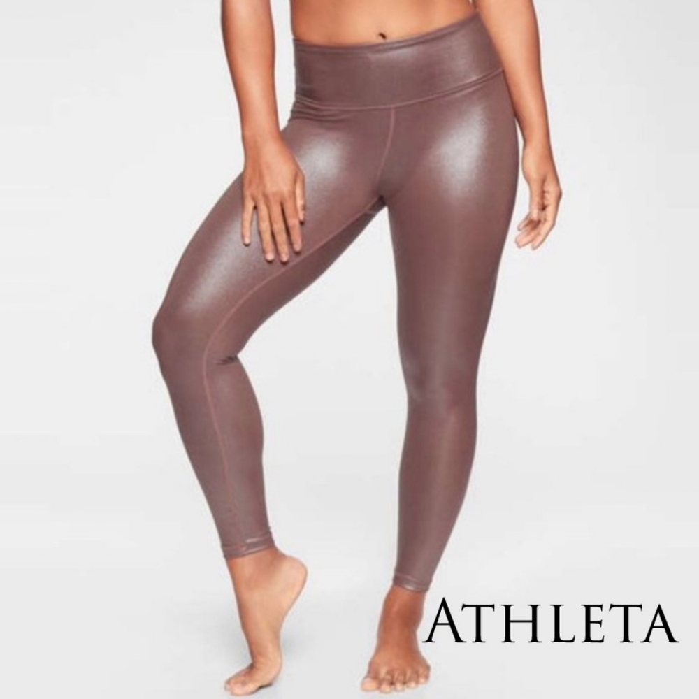 ATHLETA Elation High Waist Shimmer Tights Leggings
